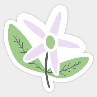Naive edelweiss flower Sticker